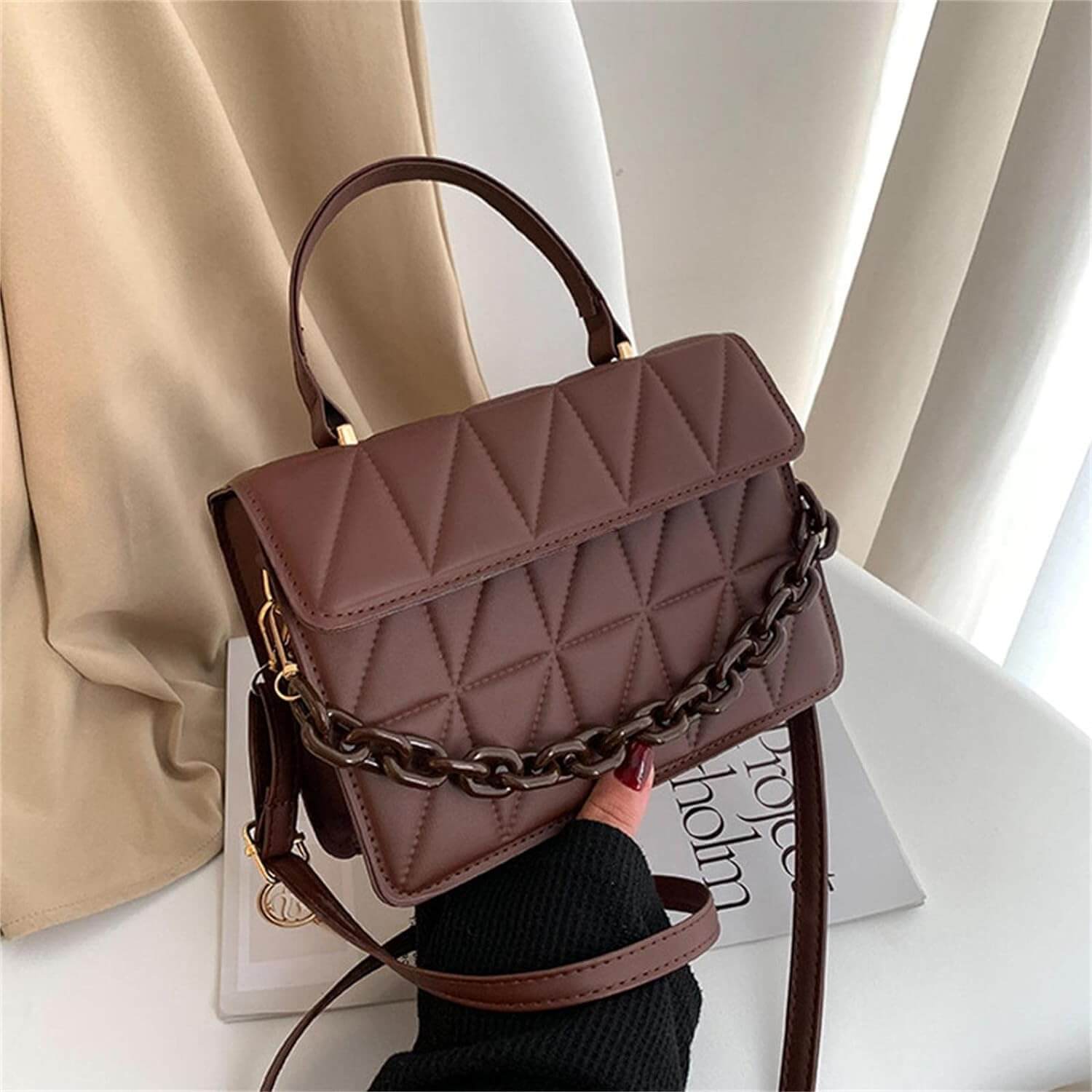 Bolsa Quilted Flap Anya