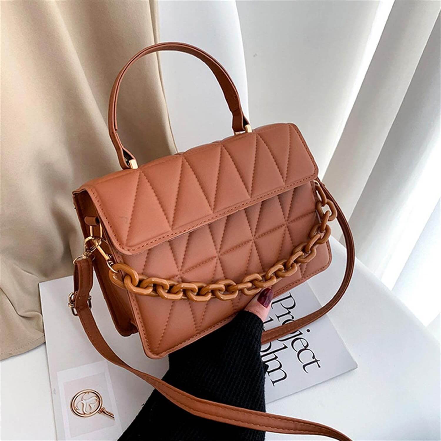 Bolsa Quilted Flap Anya